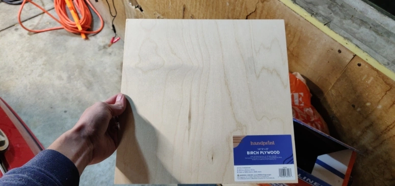 Birch plywood square