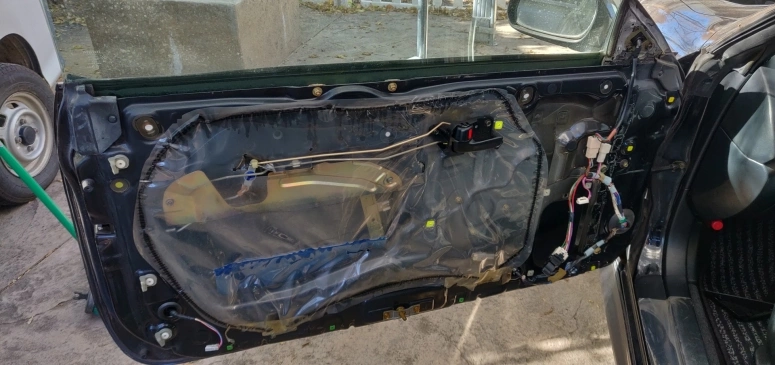 Passenger door panel removal