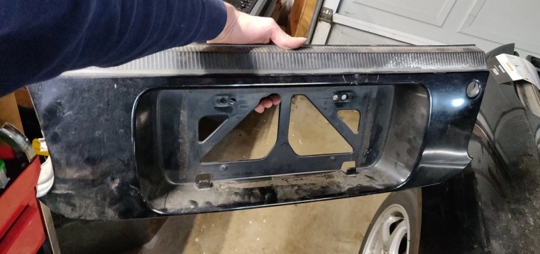 Rear center panel removed completely