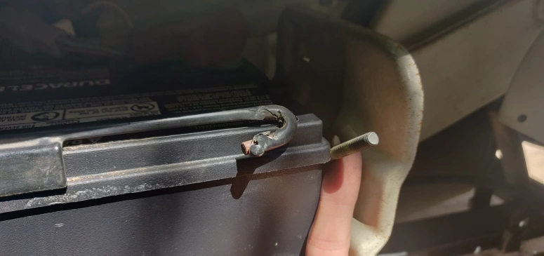 Battery rod not long enough for Group S46B24R battery