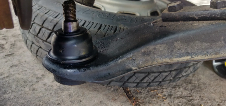 New lower control arm ball joint boot