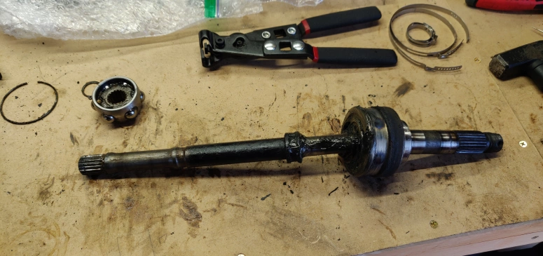 CV axle with no boots